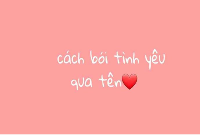 Bói tình yêu theo tên là gì? Giải thích và nguồn gốc